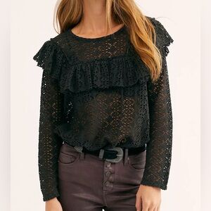 Free people Beach Feel The Love Crochet Top Sz Small